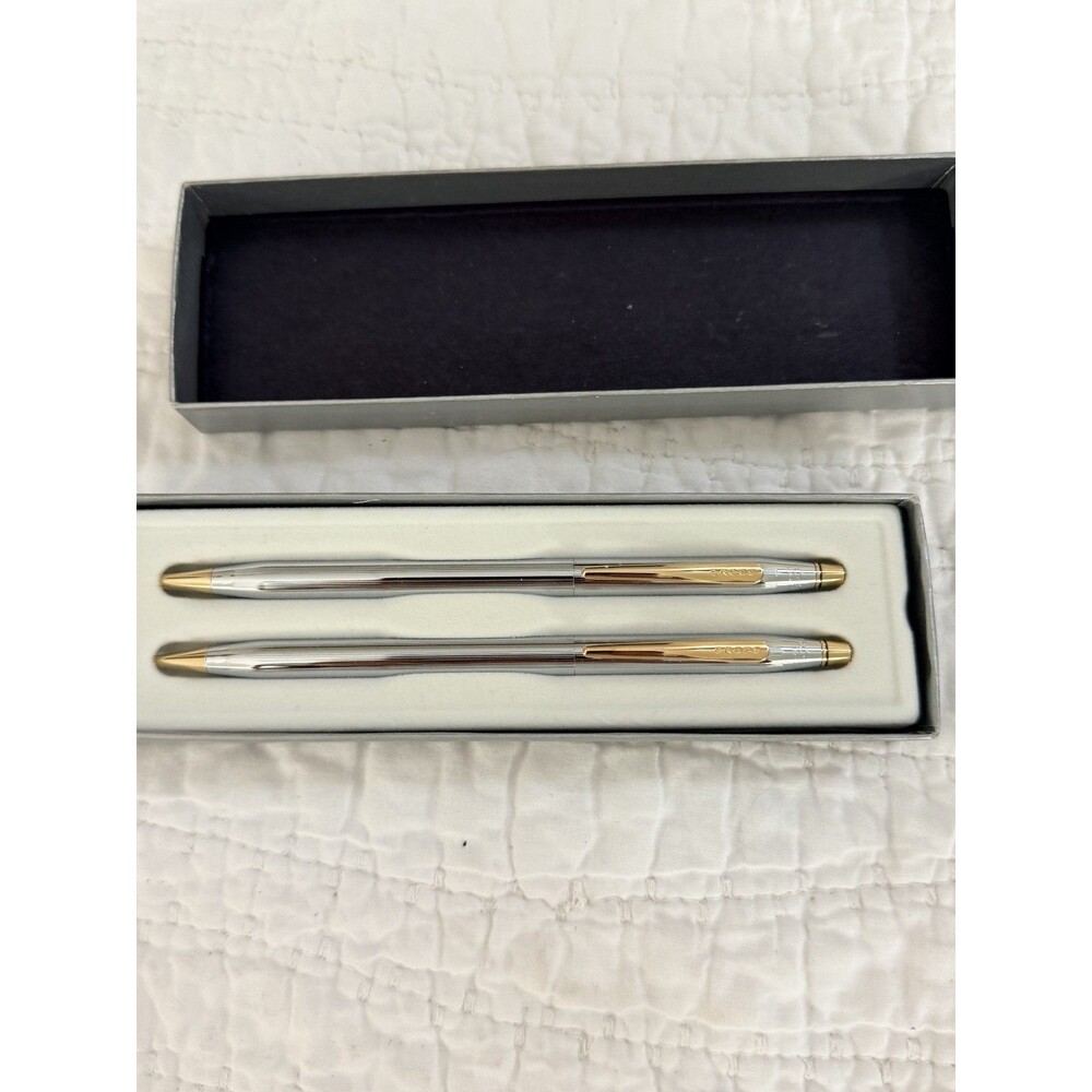 New Vintage Cross Classic Century Medalist Pen Pencil Set 23k gold accents Set